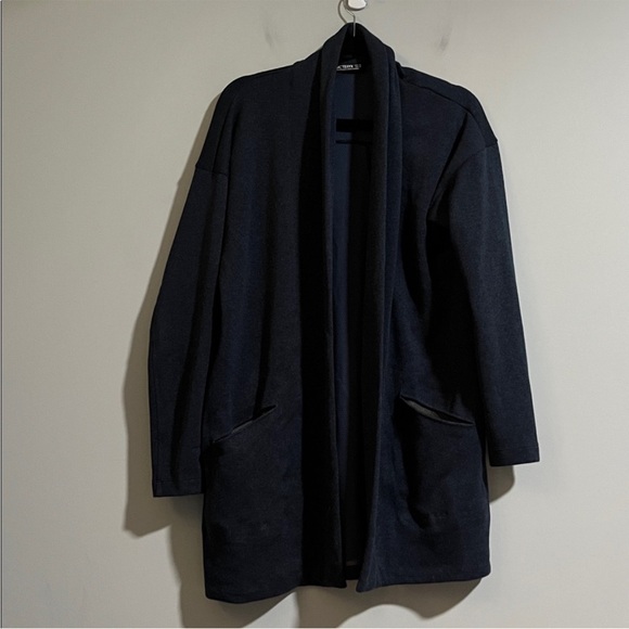 ARC'TERYX Laina Cardigan Heathered Navy/Blue Alpenex Fleece Sweater - Picture 3 of 8